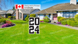 Stacked 2024 Yard Sign Package – 16" Wide x 24” Tall (Total 1 or 6 pcs) | Yard Sign Outdoor Lawn Decorations