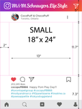 Custom Printed for Social Media Instagram /Facebook Selfie Frame Cutout, Marketing Photo Booth Prop in Foamcore material | Ship Flat Design