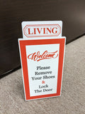 Remove Shoe Sign