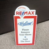 Remove Shoe Sign