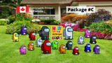Among Us - Characters & Happy Birthday Sign 16"/24" Tall Yard Sign (12pcs / 13 pcs / 19pcs / 24pcs) | Yard Sign Outdoor Lawn Decorations