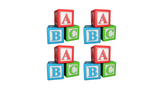 ABC Blocks Sign Package – 24" Tall (Total 4 pcs) | Yard Sign Outdoor Lawn Decorations