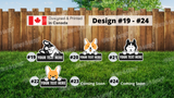 Dog's Face Sign with Custom Message (15" or 23" Wide, 13"-23" Tall) - Pack of 1 / 2 /5 / 10 | Yard Sign Outdoor Lawn Decorations