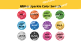 Alphabet Set (Sparkle Glitter) 24" Tall Individual Lettering (Luckiest Guy Font) Total 90 pcs | Birthday Yard Sign (Y-0387)