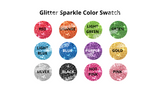 Consonants (Sparkle Glitter) 24" Tall Individual Lettering (Luckiest Guy Font) Total 14 pcs  | Birthday Yard Sign (Y-0389)