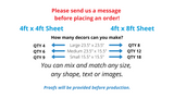 Custom Yard Sign Package - Personal or Business (4ft x 4ft sheet or 4ft x 8ft sheet)  | Yard Sign Decoration