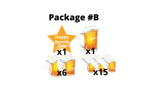 Happy BeerthDay Yard Sign (11 or 22 pcs) Beer Mugs