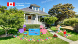 Dinosaur + Valentine's Day Sign (Total 15 pcs) | Yard Sign Outdoor Lawn Decorations