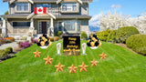 Happy 50th Birthday Yard Sign 24" Tall + 11 Decors (Total 12pcs) | Birthday Yard Sign (Y-0073)