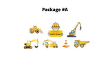 Construction Theme Yard Sign – Construction Sign 24” Tall + Decors (Total 7pcs or 14pcs) | Yard Sign Outdoor Lawn Decorations