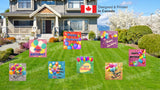 23.5" x 23.5" Happy Birthday Sign (Total 1pc) - 8 Design to Choose from  | Yard Sign Outdoor Lawn Decor | Happy Birthday Set