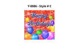 23.5" x 23.5" Happy Birthday Sign (Total 1pc) - 8 Design to Choose from  | Yard Sign Outdoor Lawn Decor | Happy Birthday Set