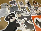 Schnauzers - Yard Sign 16” Tall + Schnauzers 12" - 18” Tall + Decors (Total 13 pcs) | Yard Sign Outdoor Lawn Decorations