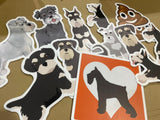 Schnauzers - Yard Sign 16” Tall + Schnauzers 12" - 18” Tall + Decors (Total 13 pcs) | Yard Sign Outdoor Lawn Decorations