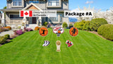 Happy Birthday Basketball Theme Sign Set – Sign & Trophy 24" Tall + Decors (6pcs or 15pcs) | Yard Sign Outdoor Lawn Decorations