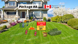 Military Theme Yard Sign – Tank 36”W x24”H + Restricted Area Sign 24"Wx24"H + Decors (Total 7 or 18pcs) | Yard Sign Outdoor Lawn Decorations