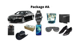 Men Luxury Stylish Signs Package –Cars Signs 16" Tall x 36" Wide + Decors  (Total 10 or 16 pcs) |Yard Sign Outdoor Lawn Decorations