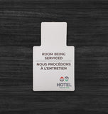 "Room Being Serviced" Door Card