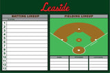 Baseball Line-Up Magnetic Board