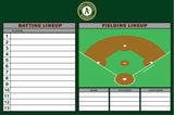 Baseball Line-Up Magnetic Board