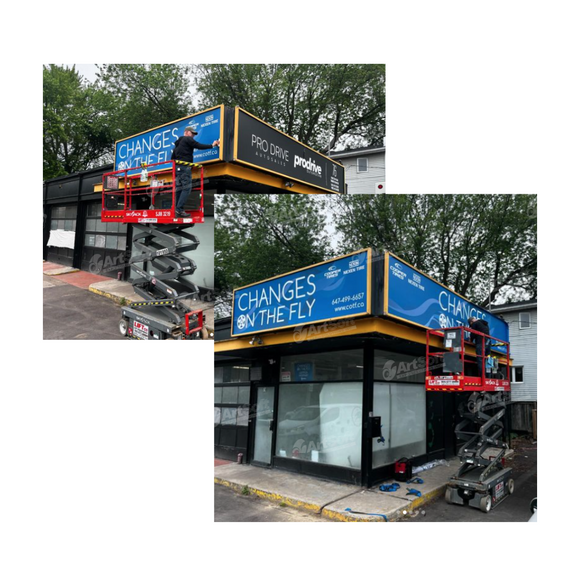 Storefront Signage Re-Surface Vinyl Graphic