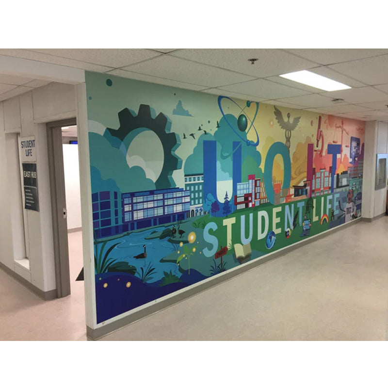 Retail Graphics Mural Wall Mural / Graphic - Smooth | Office Reception Wall / Elevator Wrap ...