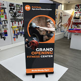 Black Retractable Banner Stand