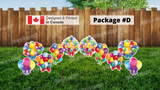 Balloon Signs Package – Balloons 18"-24" Tall (Total 5pcs or 10pcs) | Yard Sign Outdoor Lawn Decorations