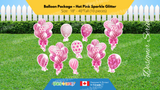 Balloon Package - Sparkle Glitter Style Package (Total 10 pcs) - 16 Colour Combinations  | Birthday Yard Sign (Y-0338)