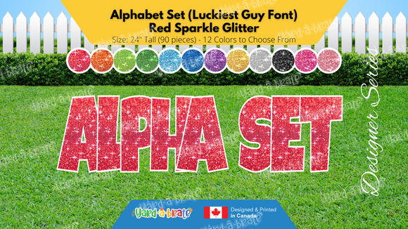 Alphabet Set (Sparkle Glitter) 24