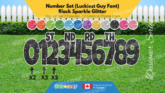 Number Set (Sparkle Glitter) 24