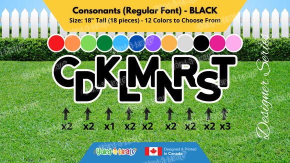 Consonants (Solid Color) 18