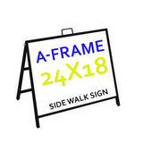 Side Walk Sign (Metal A-Frame)