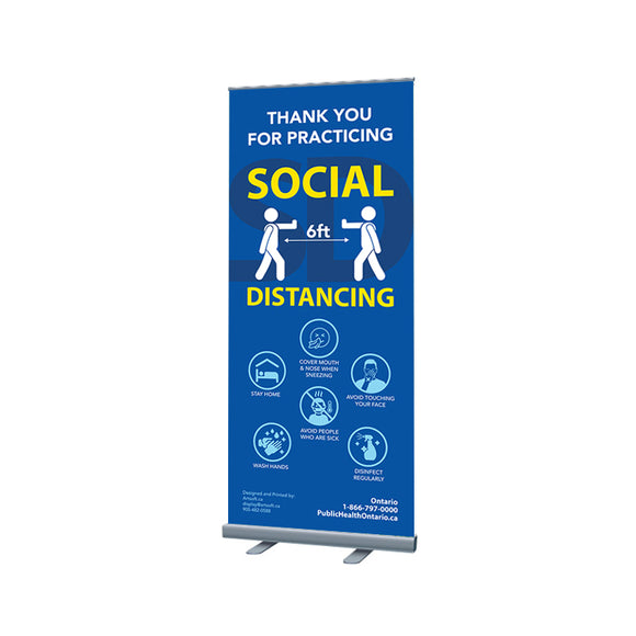 Retractable Banner (Social Distancing)