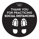 8.5" FootPrint - Social Distancing Anti-slip Floor Stickers - 6 Color Available