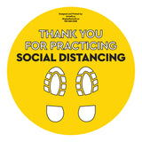 8.5" FootPrint - Social Distancing Anti-slip Floor Stickers - 6 Color Available