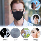 Ultra Thin Cloth Face Mask (Non Medical use) - Black