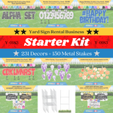 Yard Sign Rental Business STARTER Kit (Y-0183)