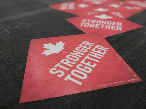 Stronger Together Canadian Wall or Floor Stickers - 10