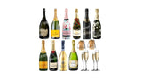 Champagne Bottles (24" tall) - Total 14pcs decors  | Yard Sign Outdoor Lawn Decorations