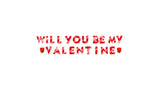 Will You Be My Valentine - Sign + 2 Roses (Total 22 pcs) | Yard Sign Outdoor Lawn Decorations