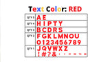 24" Tall Alphabet Kit (Regular Font) | Birthday Yard Sign - Rental Business Kit (Y-0019)