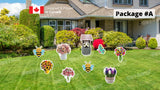 Summer Flowers Package - 9pcs or 19pcs | Yard Sign Outdoor Lawn Decorations