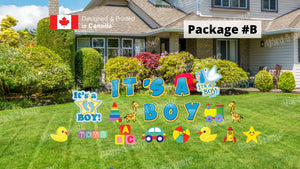 It's a Boy Package (Baby Shower) - 11pcs or 21pcs | Yard Sign Outdoor Lawn Decorations