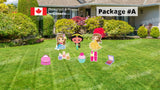 Party Girl Package - 24" Tall Characters - 8pcs or 17pcs | Yard Sign Outdoor Lawn Decorations