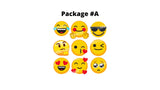 Emoji Package - 16" Tall - 9pcs or 18pcs | Yard Sign Outdoor Lawn Decorations