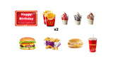 McDonald Theme Happy Birthday Sign 16" Tall + Fries 16" Tall + Decors 14-23" Tall (Total 10pcs) | Yard Sign Outdoor Lawn Decorations