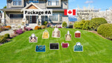 Handbags Signs Package – Handbag 10” - 18” Tall (Total 9pcs or 18pc) |Yard Sign Outdoor Lawn Decorations