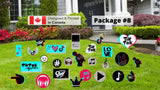 Tik Tok Signs Package –Tik Tok Signs + Decors  (Total 13pcs or 26pcs) |Yard Sign Outdoor Lawn Decorations