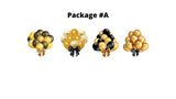 Balloon Signs Package (Gold, Black & White)  – Balloons 20"-24" Tall (Total 4pcs or 9pcs)|Yard Sign Outdoor Lawn